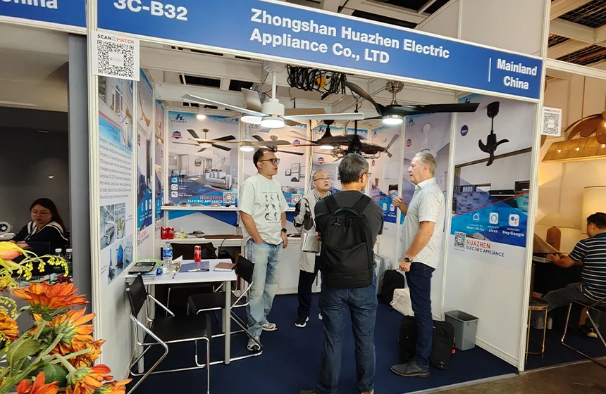 Zhongshan Huazhen Electric Appliance Company Attended the HK Lighting Fair